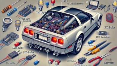 1992 Corvette Tail Light Removal for LED Load Resistor