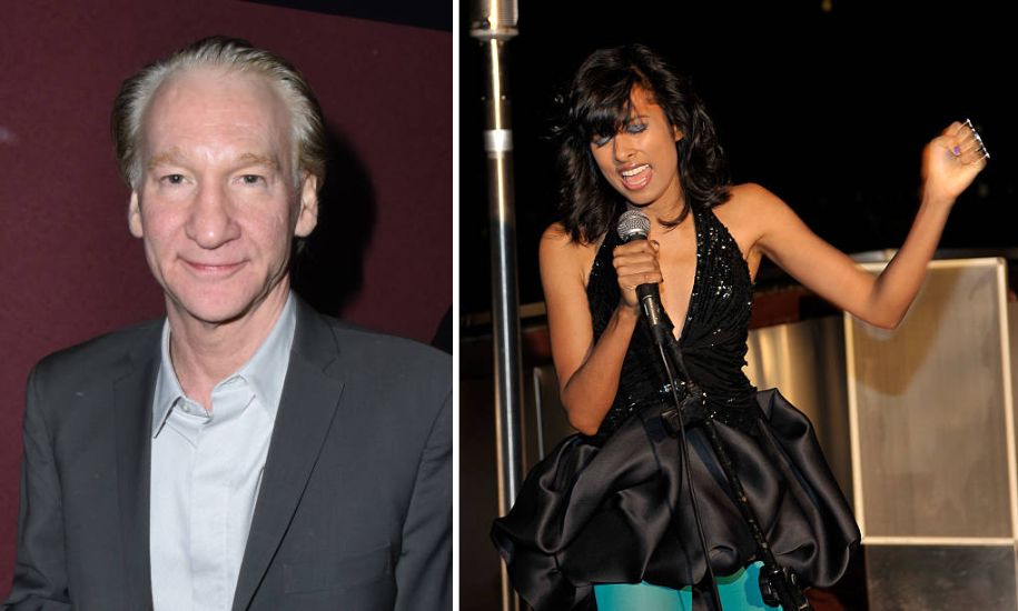 Anjulie Persaud and Bill Maher