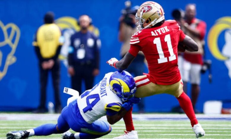 Brandon Aiyuk Rams Sideline Scuffle