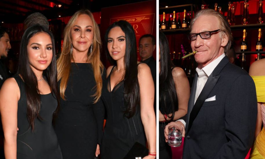Noor Alfallah and Bill Maher